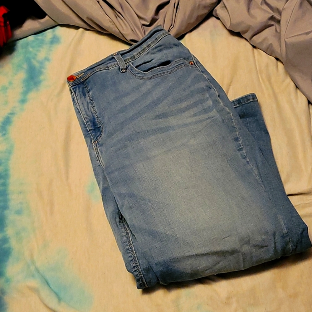 Straight leg jeans